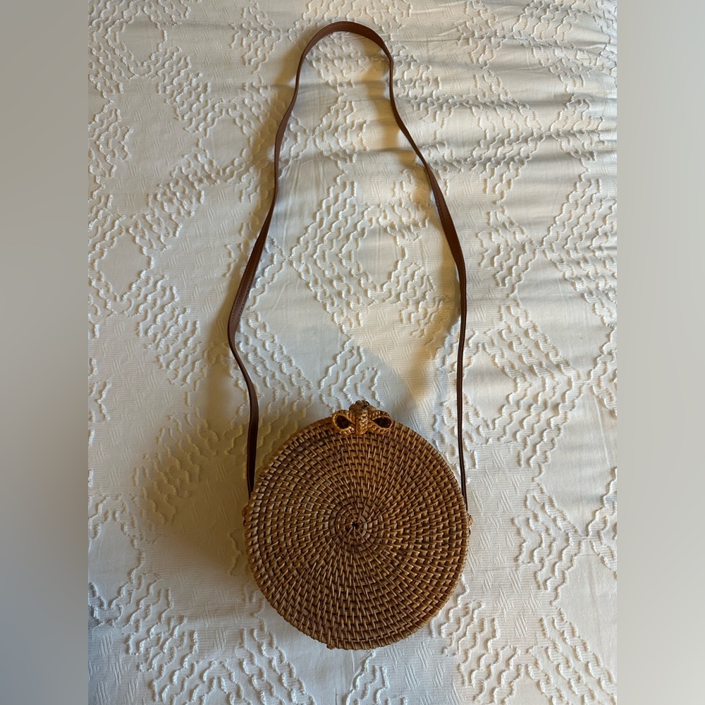 Round Wicker Bag